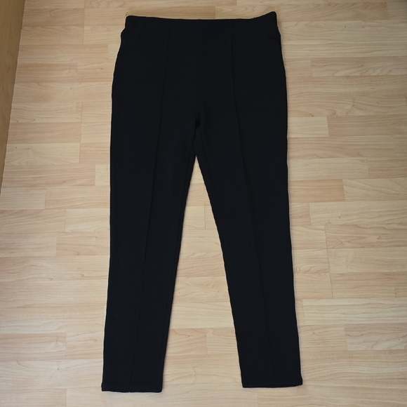 I Jeans By Bufdalo Black High-Waisted Pull On Straighted Leg Relaxed Pants Sz XL - Picture 1 of 7